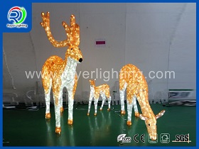 christmas light deer