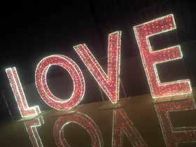 lighting decoration love