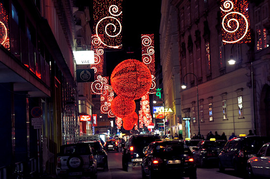 Xmas city lights in Vienna